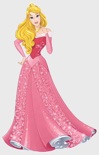 Princess Aurora illustration, Aurora Disney, pink gown, Disney Princess Enchanted Tales, royal attire, fantasy character, enchanted princess