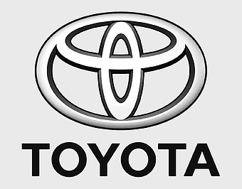 Toyota logo, Toyota emblem, black and white Toyota symbol, circular automotive brand logo, Japanese car manufacturer, iconic car badge, monochrome vehicle identity design