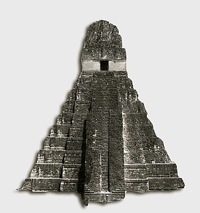 great jaguar temple tikal, mayan pyramid arts, ancient mayan temple, tikal archaeological site, mayan architecture, guatemala historical landmarks, central american ancient ruins, png