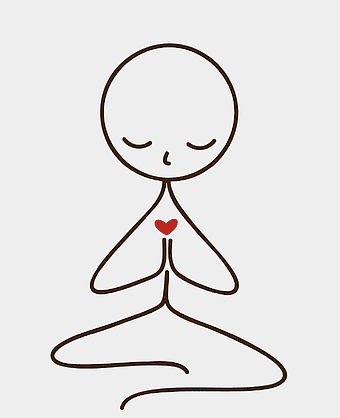human praying in Lotus position, Ananda Yoga Meditation, Namaste Yoga pose, chakra alignment, spiritual line art, minimalist yoga illustration, serene meditation practice