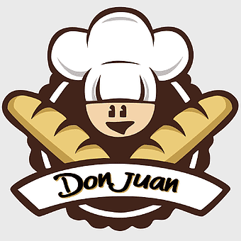 bakery logo design, pretzel cafe branding, bread-themed artwork, chef hat icon, bakery mascot illustration, pastry shop emblem, culinary label concept