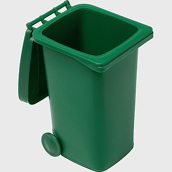 recycling bin, waste containment, plastic wheelie bin, office waste baskets, green trash can, eco-friendly waste disposal, sustainable waste management