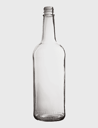 clear glass bottle, empty glass bottle, glass bottle for drinks, glass bottle, beverage container, eco-friendly packaging, minimalist bottle design