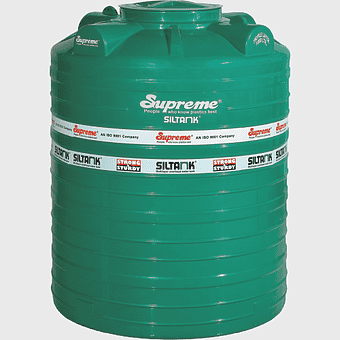 Supreme Industries water tank, plastic cylinder storage tank, Siltank brand storage, lock water cylindrical vessel, green industrial container, durable hydration solution, large capacity reservoir