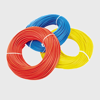 flexible electrical cable, orange power cable, finolex building wiring, polyvinyl chloride wire, insulated wire coils, electrical conductor types, industrial cable solutions