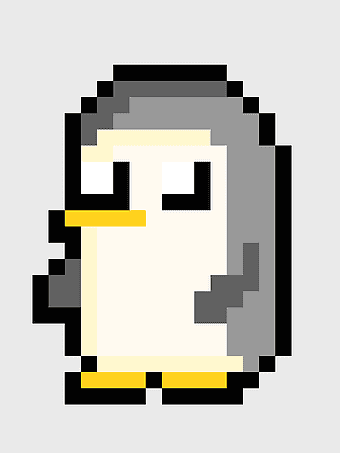 pixelated penguin illustration, Pixel Penguin Pixel art, 8bit Color penguin, pixel Density art, retro gaming graphics, digital wildlife art, pixelated animal icons