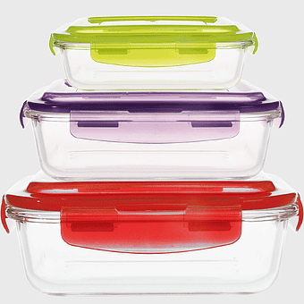 glass food storage containers, microwave-safe glass containers, plastic lids for glass containers, pyrex food storage, kitchen storage solutions, meal prep containers, eco-friendly food storage