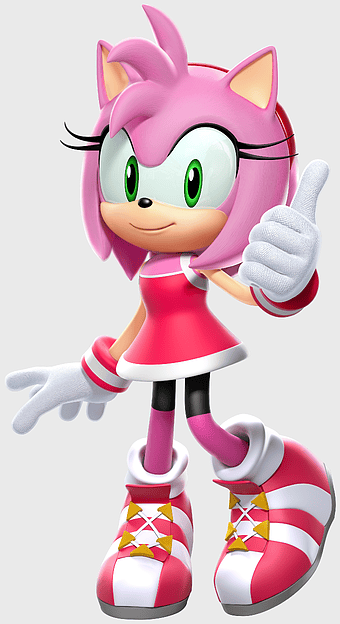 Amy Rose character, Sonic Adventure 2 art, pink mascot figurine, Rio 2016 Olympic Games, cartoon hedgehog, video game mascot, action figure collection