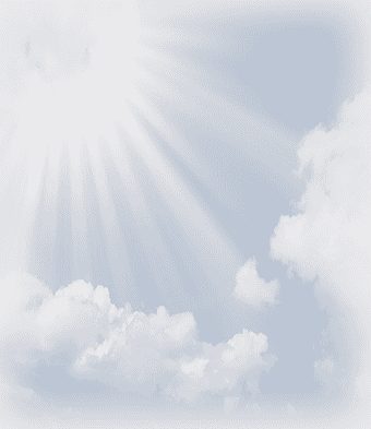 sunlight through clouds, sun rays effect, daytime sky scene, calm atmosphere image, cumulus cloud formation, natural light beams, serene sky visuals, digital cloud art