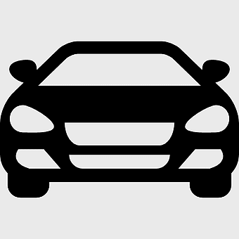 sedan icon, automobile repair symbols, black and white car illustration, vehicle detailing graphics, automotive service icons, transportation design elements, car maintenance pictograms