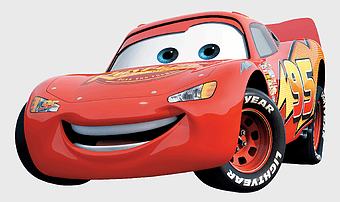 Lightning McQueen, Pixar Cars, red sports car, Doc Hudson, animated vehicle, racing car design, cartoon car art, Disney animation characters