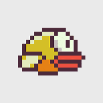 flappy bird blue xbox 360, pixel art video game logo, flappy bird blue edition, dong nguyen game design, retro gaming graphics, indie game art style, digital game icon