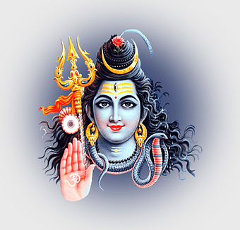 Lord Shiva digital art, Hinduism God, maha Shivaratri, trimurti, divine serpent iconography, sacred trident symbol, spiritual hand gesture