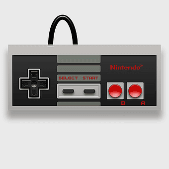 NES Classic Edition controller, Super Nintendo Entertainment System gamepad, retro gaming electronics, Nintendo Entertainment System game controller, vintage video game accessories, classic gaming peripherals, 8-bit console controllers