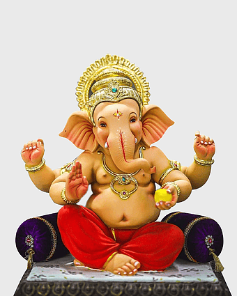 Lord Ganesha, Hindu deity, elephant god, spiritual icon, religious figure, png