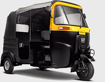 Bajaj Qute auto rickshaw, three-wheeler vehicle, compact transportation, light commercial vehicle, urban mobility solution, eco-friendly transport, Indian auto rickshaw design