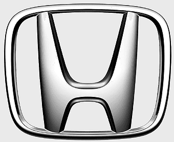 Honda S2000 emblem, compact car logo design, monochrome automotive symbol, black and white car brand, chrome car badge, vehicle grille detail, automotive iconography