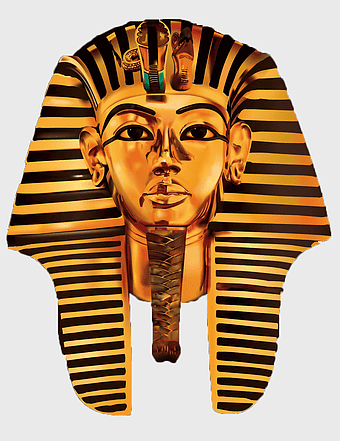 Tutankhamun Pharaoh headgear, Ancient Egypt New Kingdom, Egyptian Gods mythology, Tutankhamun golden mask, Egyptian hieroglyphs art, pharaoh's headdress, ancient Egyptian culture