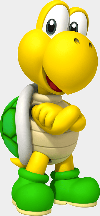 Super Mario Yoshi illustration, Koopa Troopa character, Mario Bros cartoon art, Super Mario World game, Yoshi green turtle, Mario series characters, Nintendo gaming icons