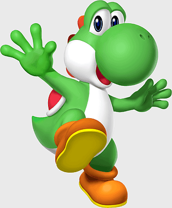 Yoshi character, Super Mario World art, Nintendo video game characters, Mario Bros. series, cartoon dinosaur mascot, green dinosaur toy, gaming icon illustration