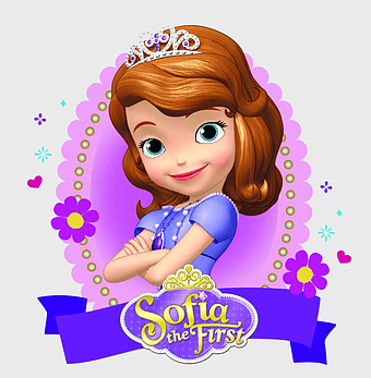 Sofia the First, Disney Princess, purple princess dress, cartoon princess, royal tiara, enchanted kingdom, fairy tale character