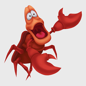 Sebastian The Little Mermaid, Disney Princess characters, mermaid friends, cartoon crustacean, aquatic character art, classic Disney sidekick, animated sea creature