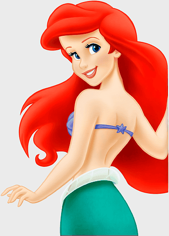 Ariel Little Mermaid princess illustration, Disney fairytale character art, mermaid fantasy cartoon girl, undersea theme artwork, aquatic mythology creature, oceanic legend depiction, whimsical seabed nymph