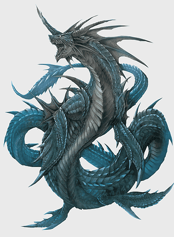 legendary sea monster dragon, leviathan mythical creature, sea serpent fantasy art, rabah demon illustration, aquatic fantasy creature, mythical sea beast, ancient marine legend