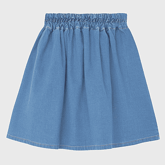 blue denim skirt, electric blue skirt, active fashion shorts, cobalt blue waistband skirt, denim apparel, relaxed fit denim wear, casual denim styles