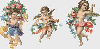 cherub drawing, angel statue, victorian era artwork, fantasy cherub, divine messenger, celestial figure, angelic illustration