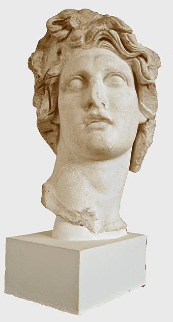 male head bust sculpture, vaporwave marble statue, ancient greek carving, classical art bust, stone head monument, neoclassical sculpture, aesthetic ancient artifact