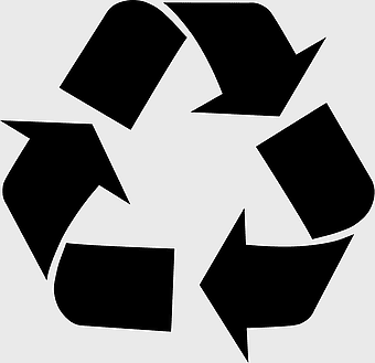 recycling symbol, waste management, black and white logo, plastic recycling, environmental conservation, sustainable practices, circular economy