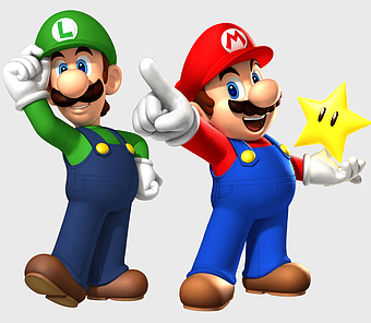 Mario and Luigi characters, Super Mario Bros. Wii gameplay, Mario Luigi Superstar Saga art, Paper Mario illustration, Nintendo gaming mascots, iconic video game figures, classic gaming duo