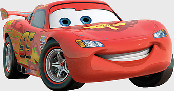 Lightning McQueen, Pixar Cars character, red sports car, vehicle design, animated car illustration, racing car art, cartoon vehicle graphic