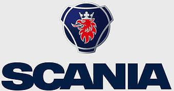 Scania logo, truck logo, commercial vehicle brand, Scania AB, vehicle emblem, automotive logo, Swedish truck manufacturer