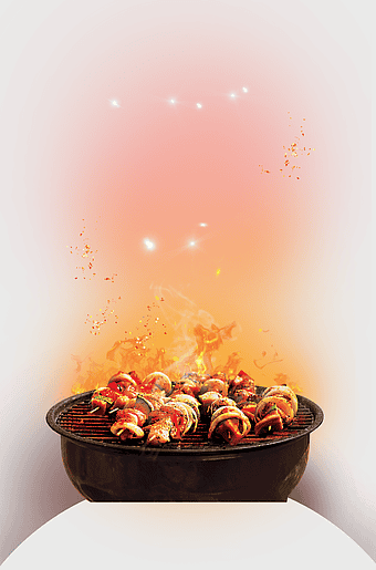 grilled barbecue, barbecue food decoration, kebab grilling, bbq grill, outdoor cooking, festive food art, summer barbecue party
