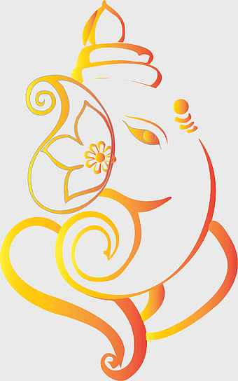 ganesh ji, Ganesh icon, elephant-headed deity, Ganesh design, spiritual art, Hindu god, traditional illustration, png