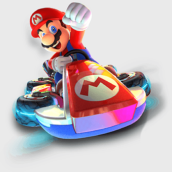 Mario Kart figurine, Super Mario Bros racing, Nintendo Switch game character, Mario Kart 8 Deluxe kart, Mario video game collectible, gaming toy figure, Mario Bros action figure
