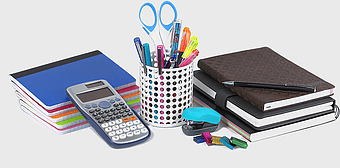 office stationery supplies, swingline stapler, notebook and envelope, writing implements, desk organization tools, educational supplies, business accessories
