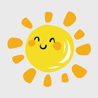 cartoon sun illustration, orange smiley sun logo, happy sun rays emoticon, creative sun art, cheerful sun character, bright sun design, sunny day icon