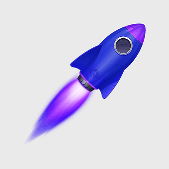 cartoon rocket launch, purple and blue rocket, small cartoon rocket, cartoon rocket drawing, space exploration illustration, futuristic rocket design, animated space vehicle