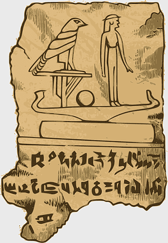 Rosetta Stone, Egyptian hieroglyphs, ancient Egyptian deities, Egyptian art, pharaoh symbols, historical artifacts, ancient civilization