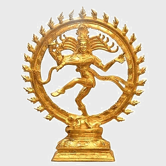 Shiva Nataraja statue, gold Shiva figure, Hindu God Shiva Tandava, bronze Nataraja artwork, divine cosmic dance sculpture, spiritual gold idol, cultural religious art
