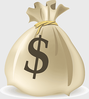 money bag, bank finance, savings account, coin storage, cash bundle, wealth icon, financial asset
