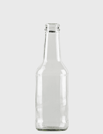 glass beer bottle, empty glass bottle, clear food bottle, barware drinkware options, beverage container, eco-friendly water storage, reusable alcoholic drink vessel