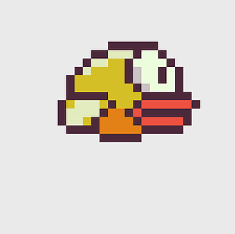 Infinity Flappy Bird, Flappy Bird Blue, pixel art logo, android game icon, retro gaming art, mobile app graphics, digital bird illustration