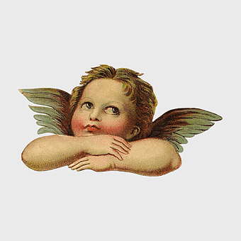 vintage angel decoupage, digital angel illustration, mythical creature art, fairy figurine design, cherub image, celestial being graphic, angelic figure