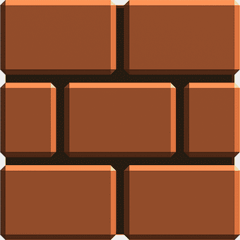 New Super Mario Bros. 2 brick, Super Mario Bros. U block, Mario Series powerup, video game item, pixel art texture, retro gaming graphics, game asset design
