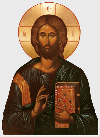 Jesus Christ illustration, Byzantine art iconography, Christ Pantocrator depiction, holy face of Jesus, religious icon art, spiritual figure representation, divine analysis