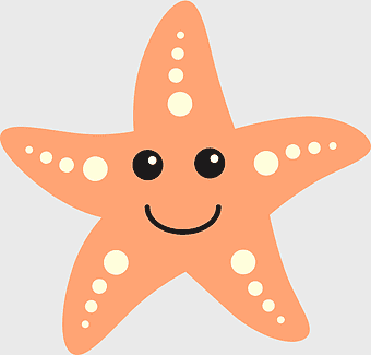 cartoon starfish illustration, marine life echinoderm, sea star ocean creature, aquatic animal icon, underwater wildlife graphic, marine biodiversity art, deep sea fauna depiction